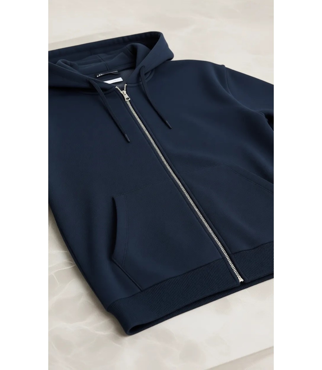 DeFacto Comfort Fit Kapüşonlu İçi Yumuşak Tüylü Basic Düz Cepli Kalın Fermuarlı Sweatshirt D7599AX25AU görsel 3