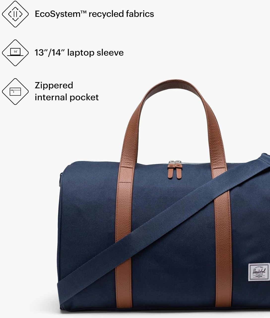 Herschel Supply Co. Herschel Novel Carry On Silindirik Spor Ayakkabı, Lacivert, Lacivert, Herschel N görsel 4