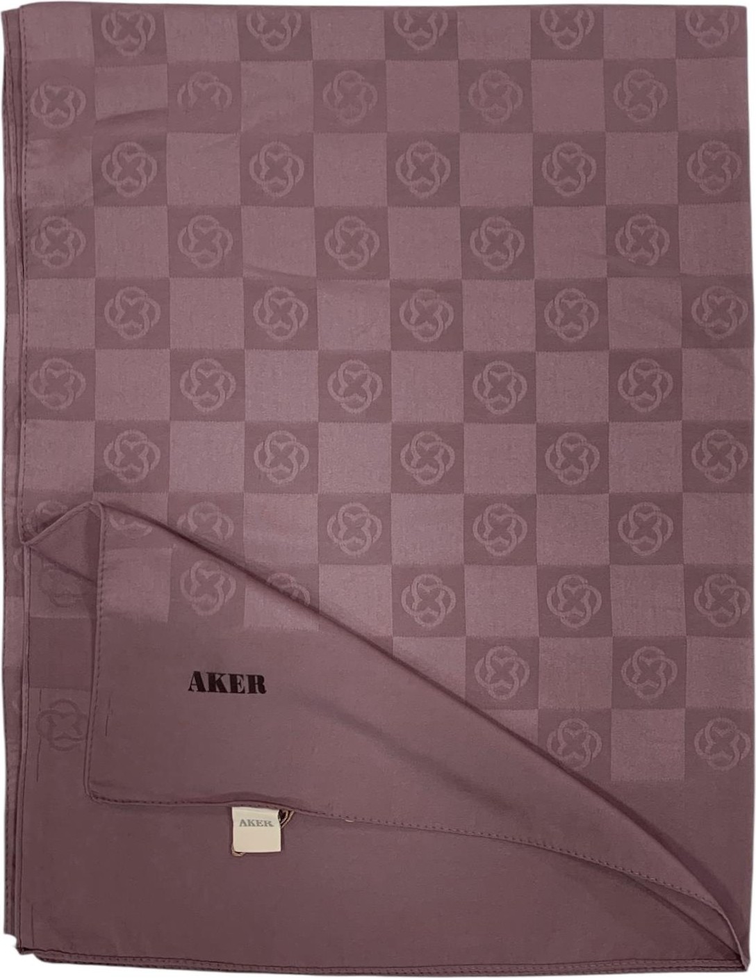 Aker Monogram Şal - Yeni Dama Desenli - Sütlü Kahve 981 görsel 8