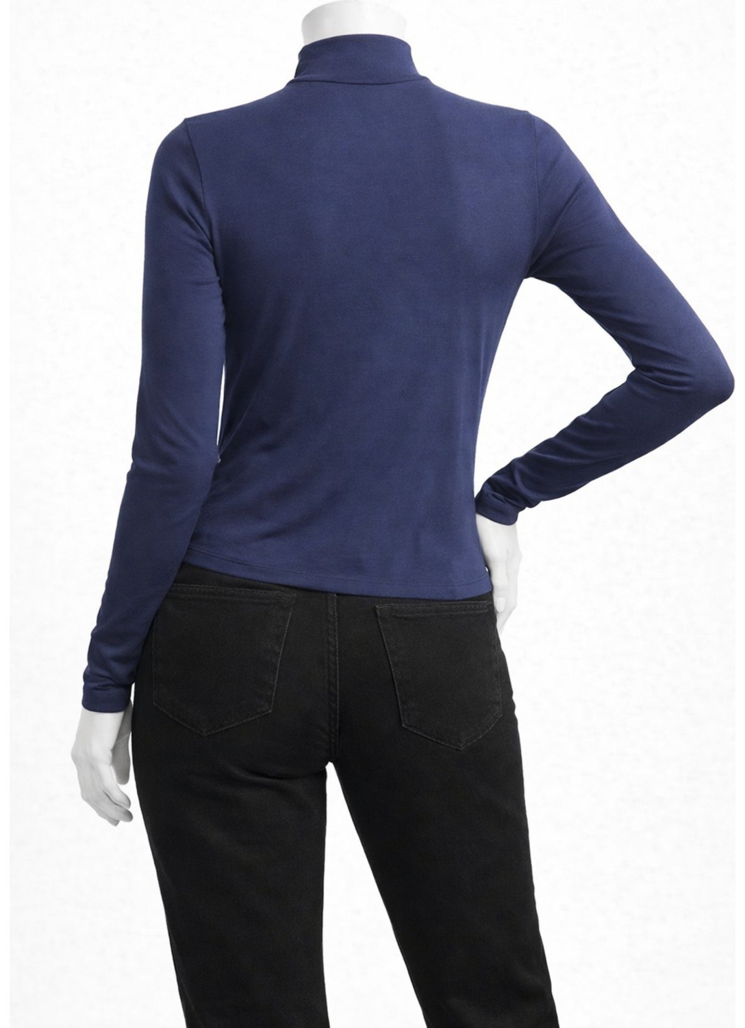Belpa Kadın Bordo Uzun Kollu Body Tekli görsel 3