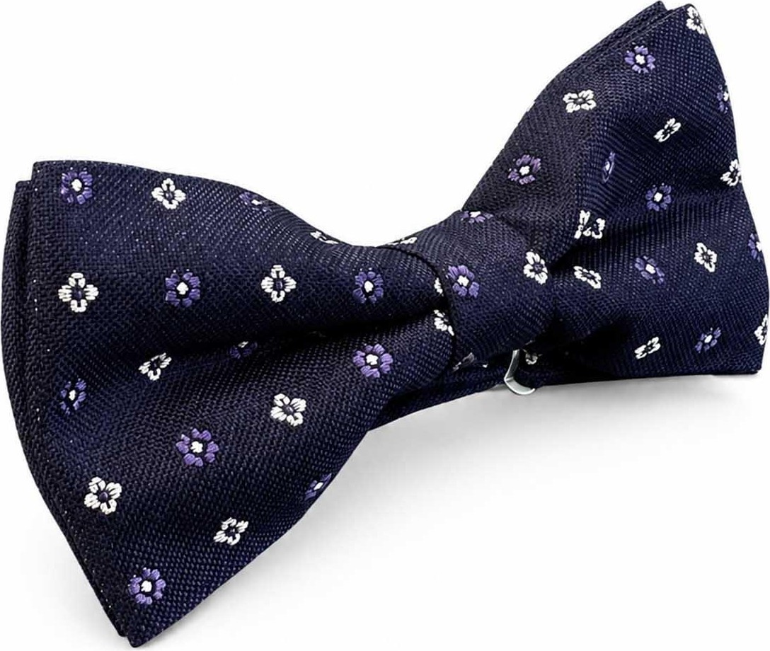 Kravatkolik Lacivert Motif Ipek Papyon SB218 görsel 2
