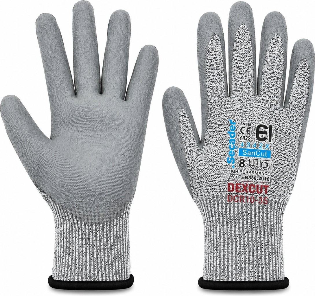 TeknoKapsül 10 Adet Zebra No 8 Small Kesilme Dirençli Nitril Işçi Eldiven Bandı