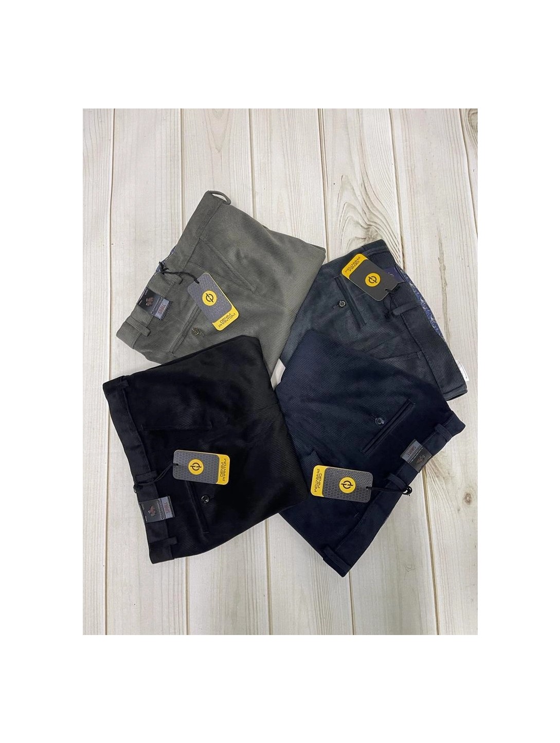 PHANTOM JEANS Siyah Polarlı Kadife Pantolon Esnek Kalın Fitil Klasik Kesim Yan Cepli Astarlı Phantom Jeans görsel 5
