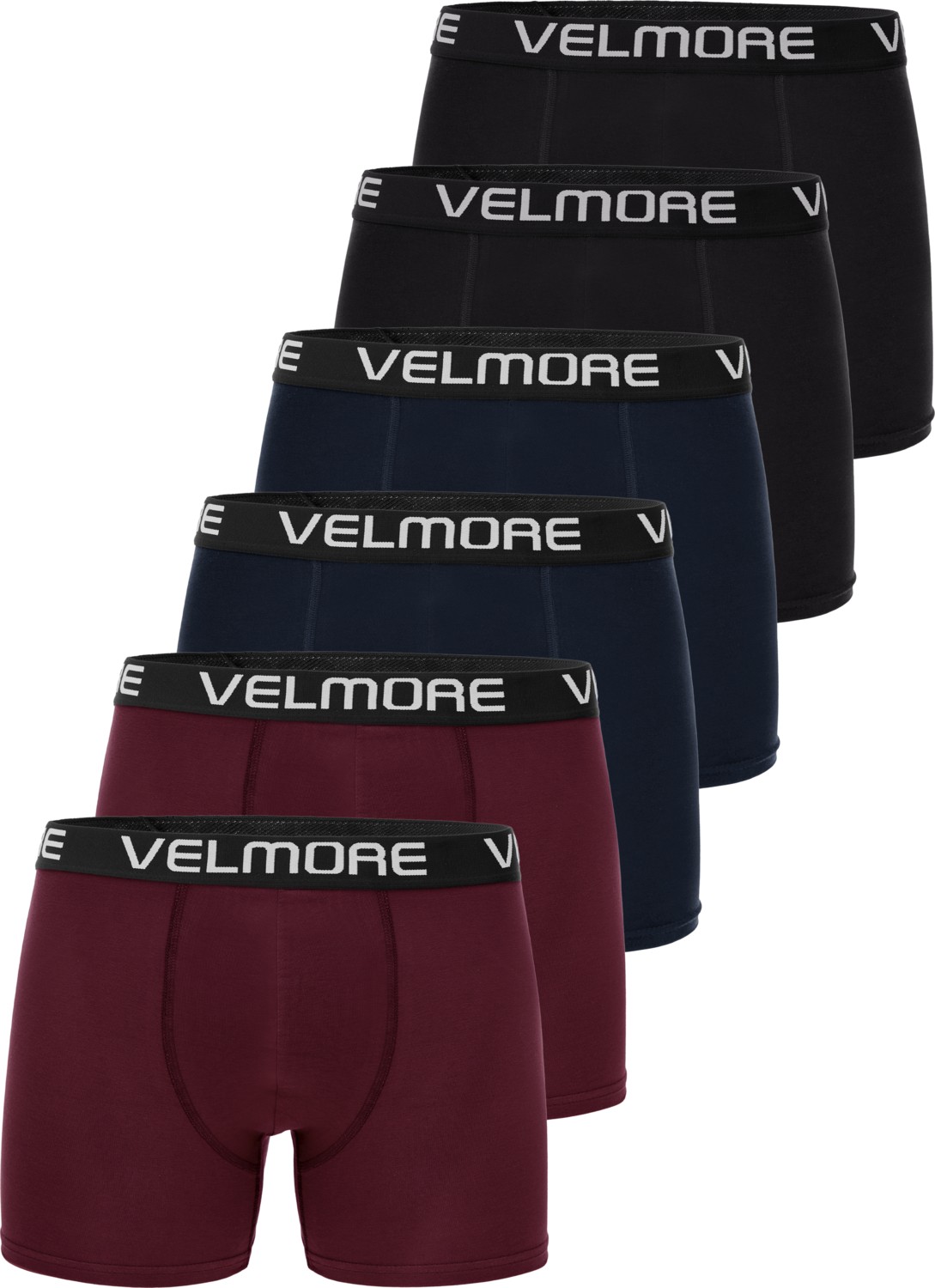 Velmore 6’lı Kutu Premium Erkek Boxer | Likralı ve Pamuklu Iç Giyim