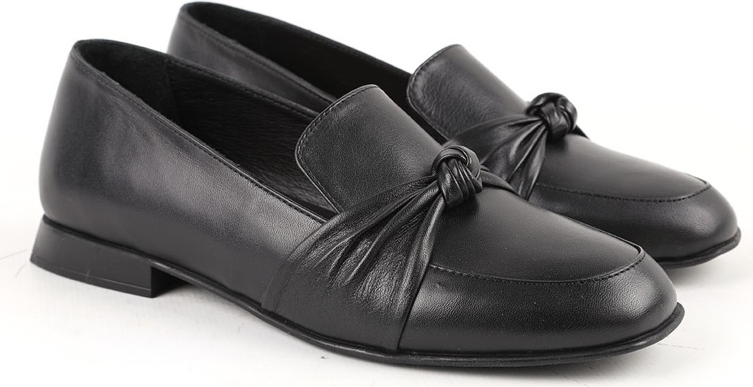 Libero L031.26103923 Hakiki Deri Düğümlü Maske Tasarımlı Kadın Günlük Comfort Loafer görsel 3