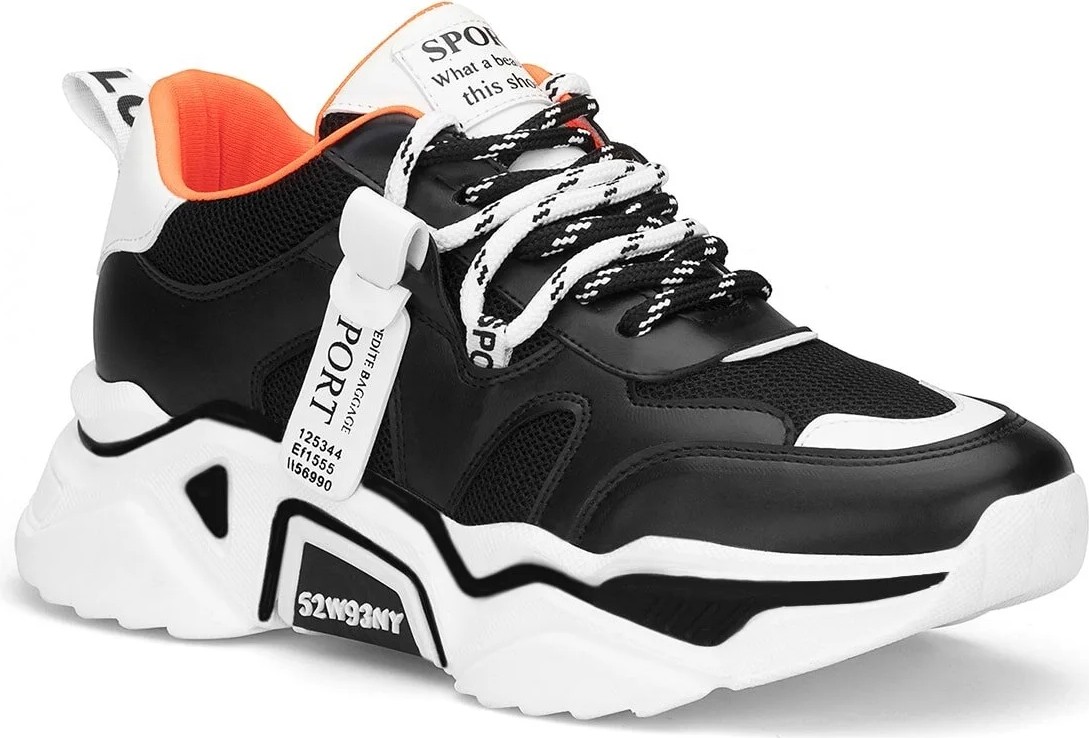 Dark Seer DS.PMD239K2051 Beyaz Siyah Kadın Sneaker Günlük Spor Ayakkabı görsel 2