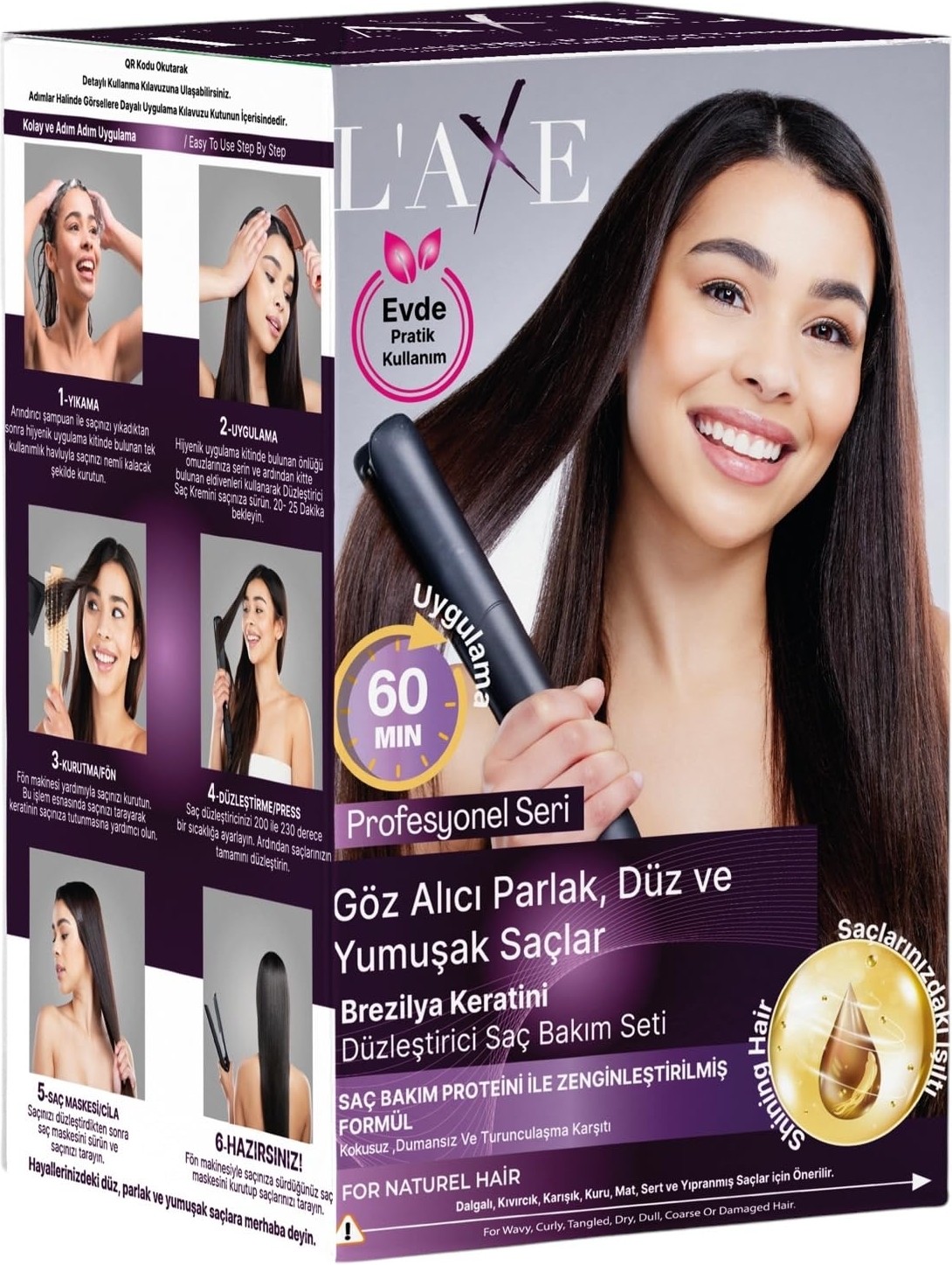 Die Grup Brezilya Keratin Düzleştirici Set