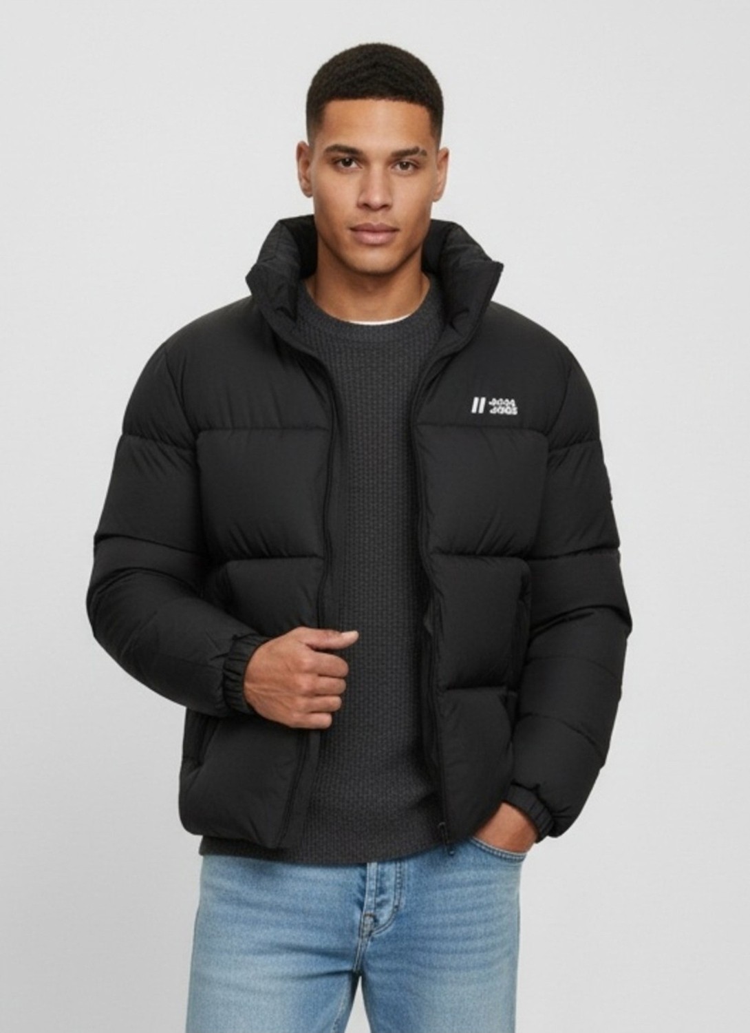 Jack & Jones Jjmax Puffer Jacket Erkek Şişme Mont Siyah 12238745 V3 görsel 8