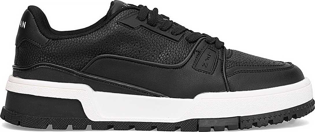 Lufian Albert Erkek Deri Sneaker Ayakkabı Siyah