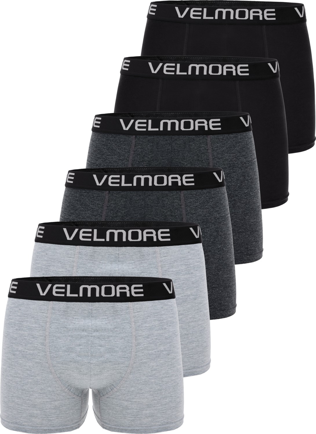 Velmore 6’lı Kutu Premium Erkek Boxer | Likralı ve Pamuklu Iç Giyim