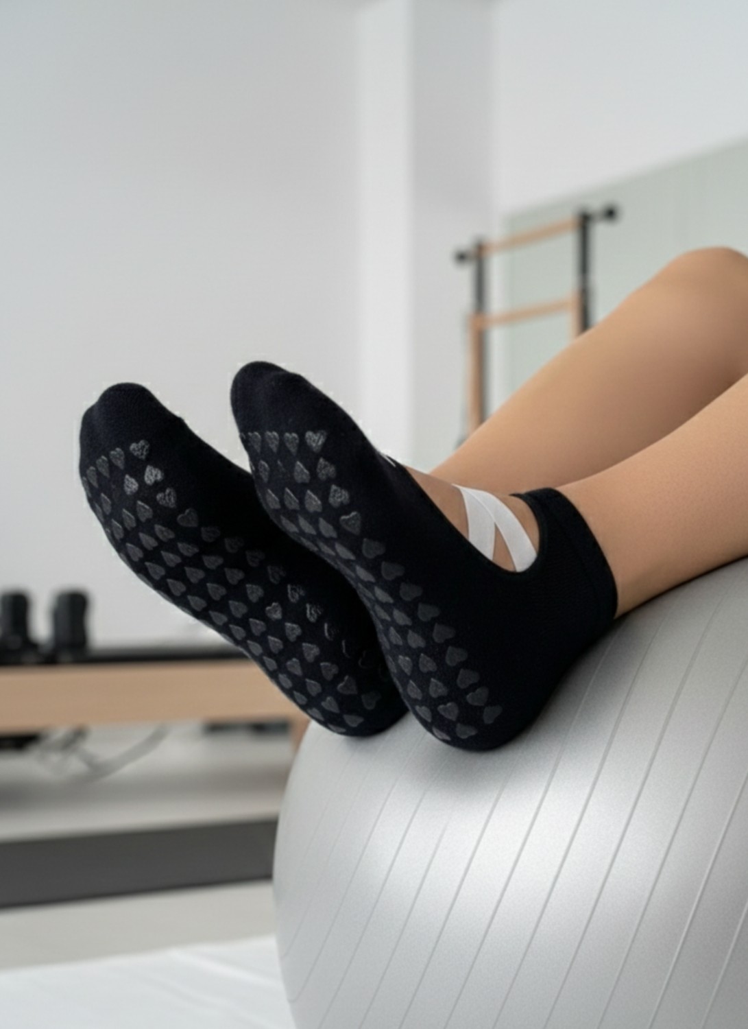 Carnaval Socks Kaymaz Tabanlı Pilates Yoga Çorabı 5’li Set, Kadın Balerin Patik Spor Çorap görsel 4