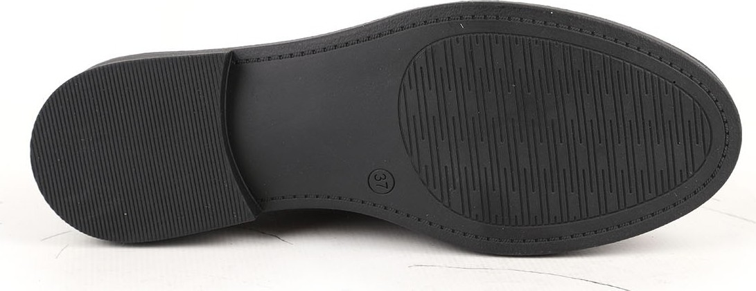 Libero L061.528 Hakiki Rugan Deri Metal Tokalı Küt Burun Esnek Kauçuk Taban Maskülen Kadın Loafer Ayakkabı görsel 4
