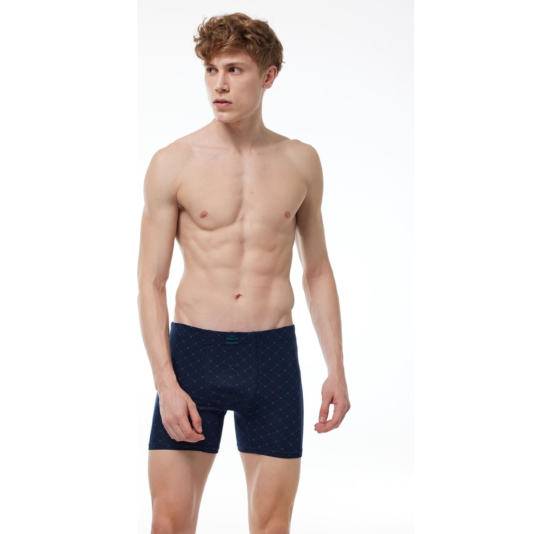 Malabadi Erkek 3 Lü Lacivert Premium Collection Modal Uzun Boxer 3M250 görsel 7