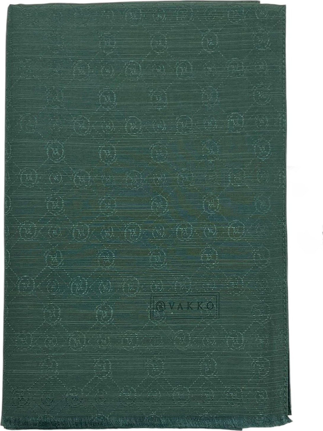 Vakko Pamuk İpek Şal - Hologram Desenli Acı Kahve Renkli %60 İpek %40 Pamuk Kumaş 68 x 200 cm görsel 5