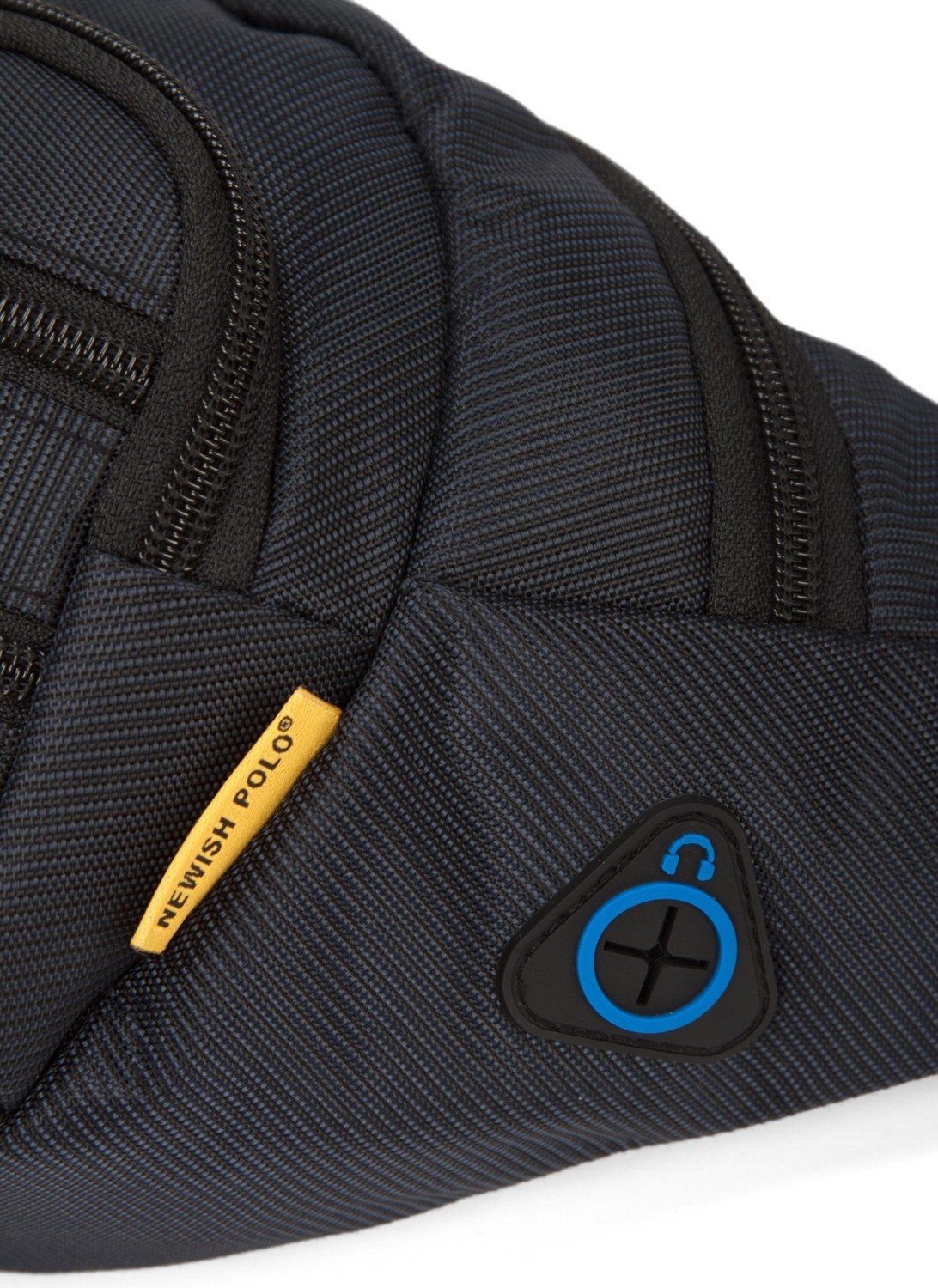 Newish Polo Erkek Gri USB Kulaklık Çıkışlı Crossbody Çapraz Göğüs Omuz ve Bel Çantası NEWPOLO328 görsel 8