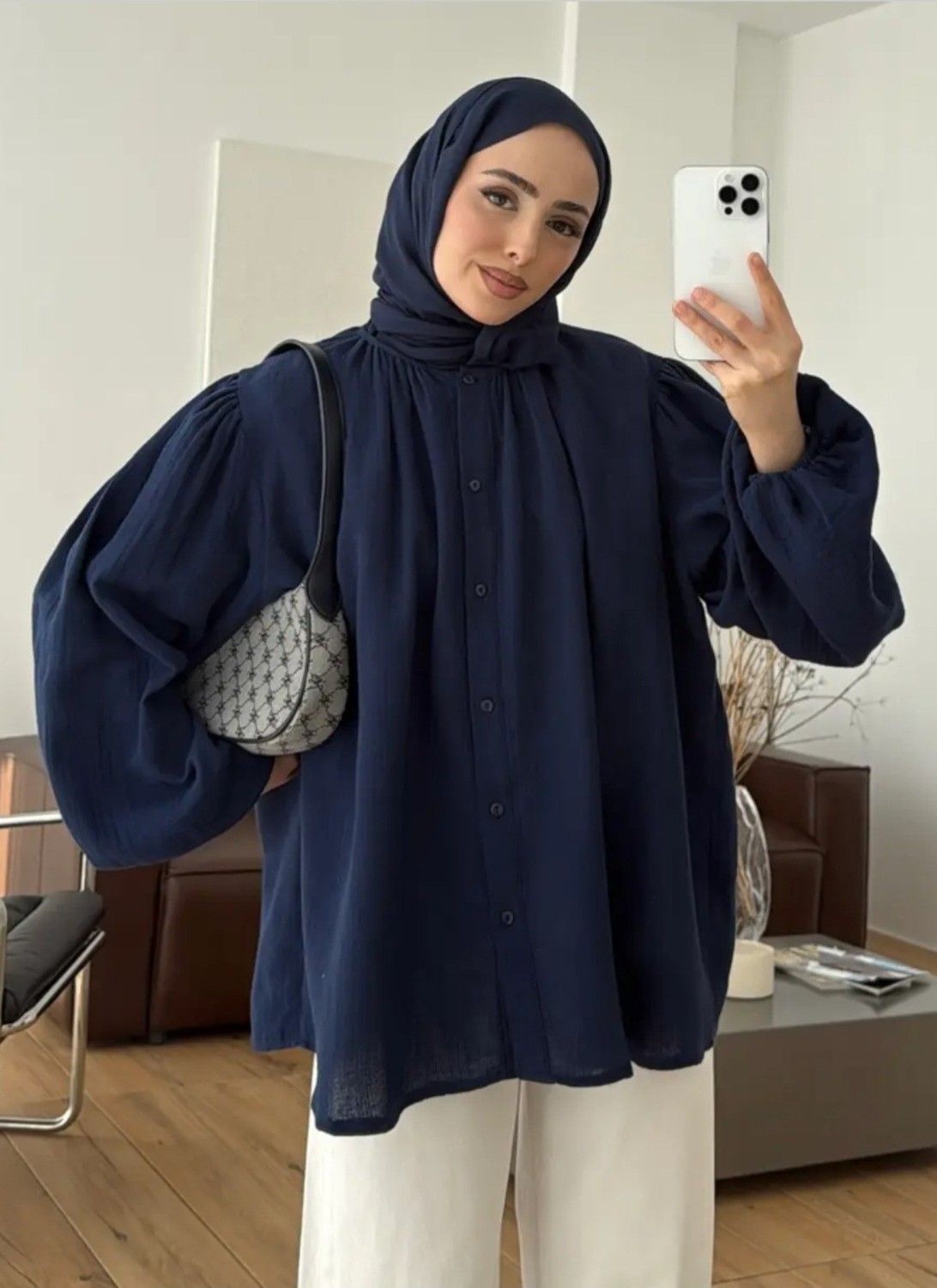 Salisburys Molly Nelly Kadın Oversize Muslin Gömlek
