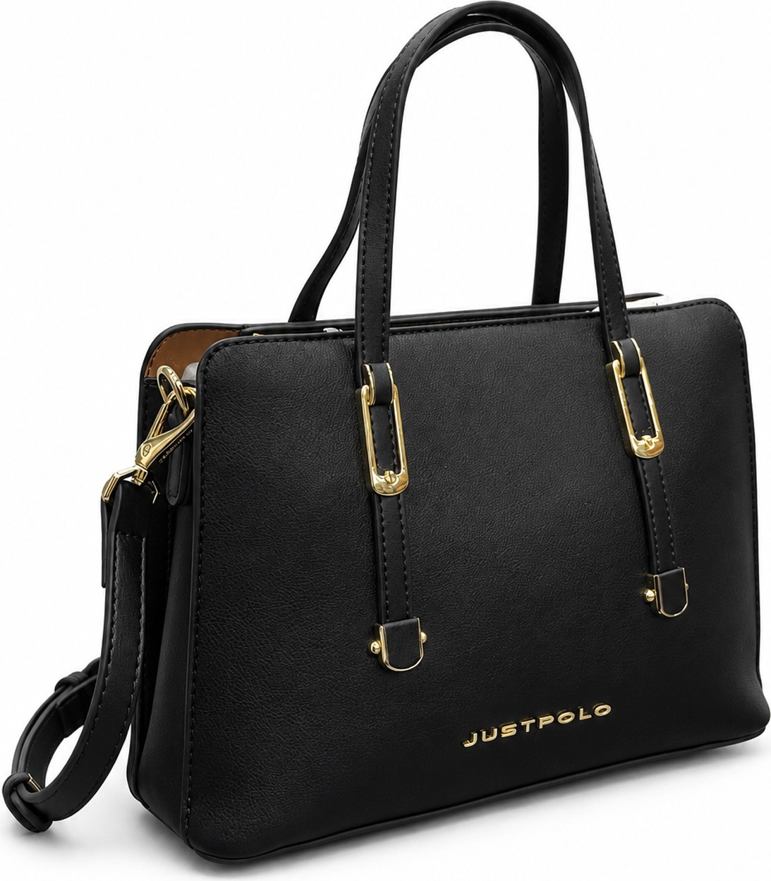 Just Polo Çapraz Askılı Kadın Çantası Siyah 10074 görsel 7