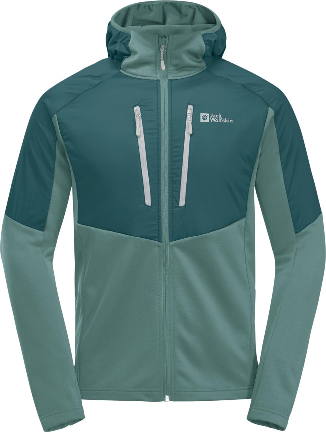 Die Grup Jack Wolfskın Alpgrat Pro Ins Fz M Erkek Outdoor Ceketi, Jade Green, S görsel 4
