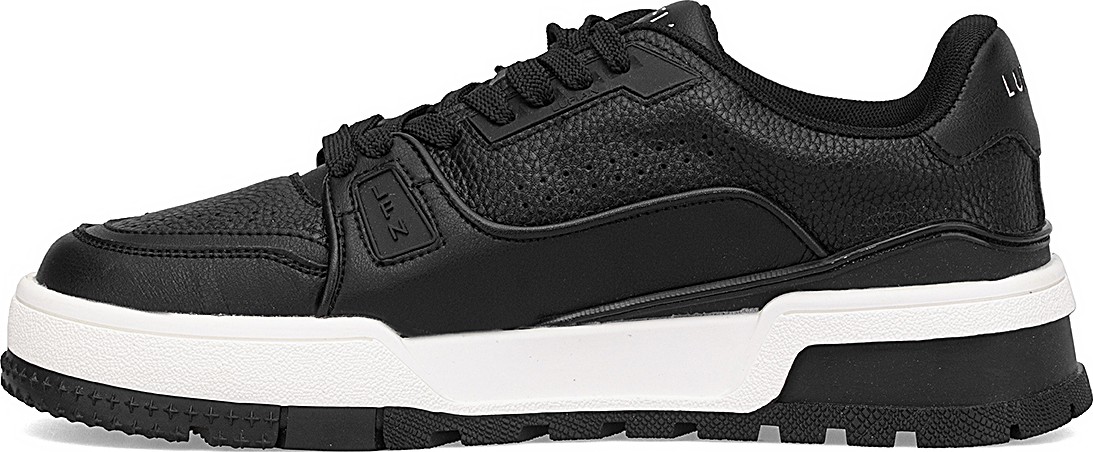 Lufian Albert Erkek Deri Sneaker Ayakkabı Siyah görsel 3