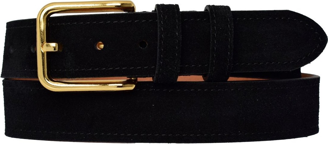 GoDeri %100 Hakiki Deri, Gold Tokalı 4 cm Süet Askeri Yeşil Kadın Kemeri; Kot, Spor Kemer=süet.76.ask.yeşil