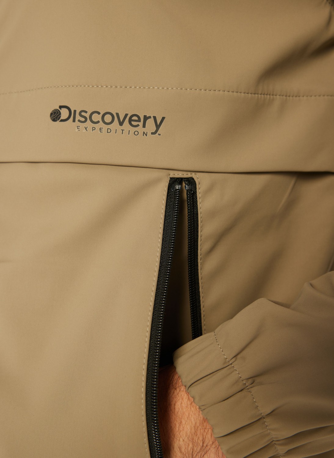 Discovery Expedition Taş Erkek Kapüşon Yaka Relaxed Baskılı Yağmurluk D4wm-Trc3305 görsel 4