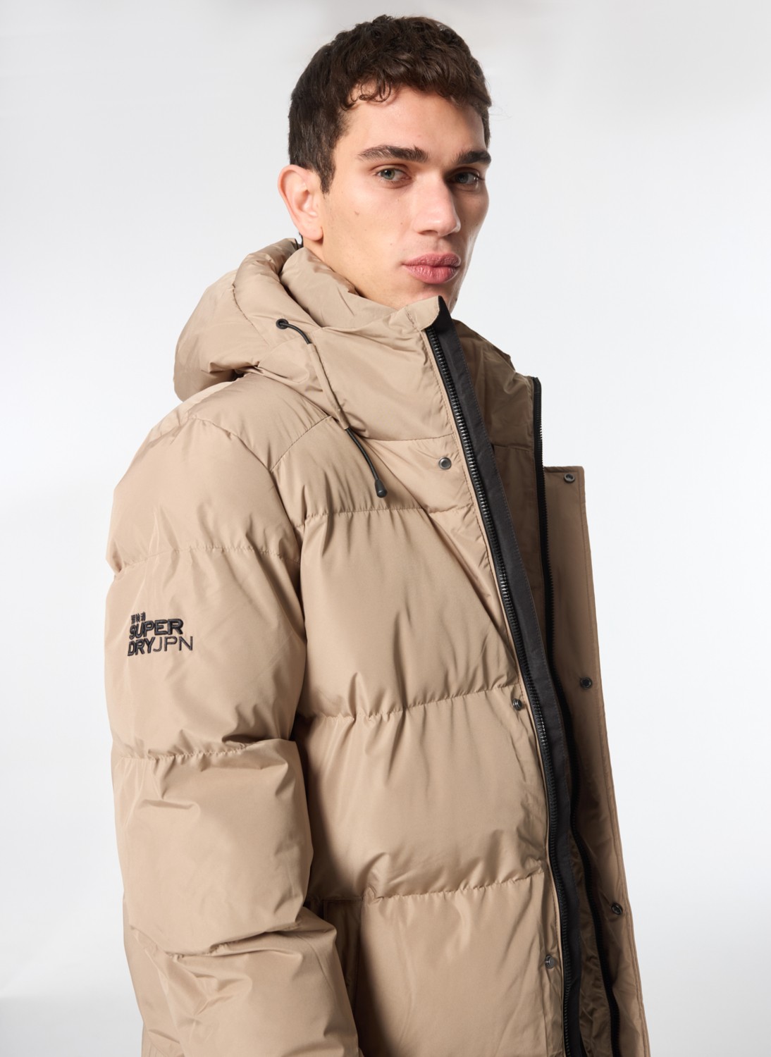 Superdry Kahve Erkek Mont M5011901A2WX_HOODED 5 Baffle Sports