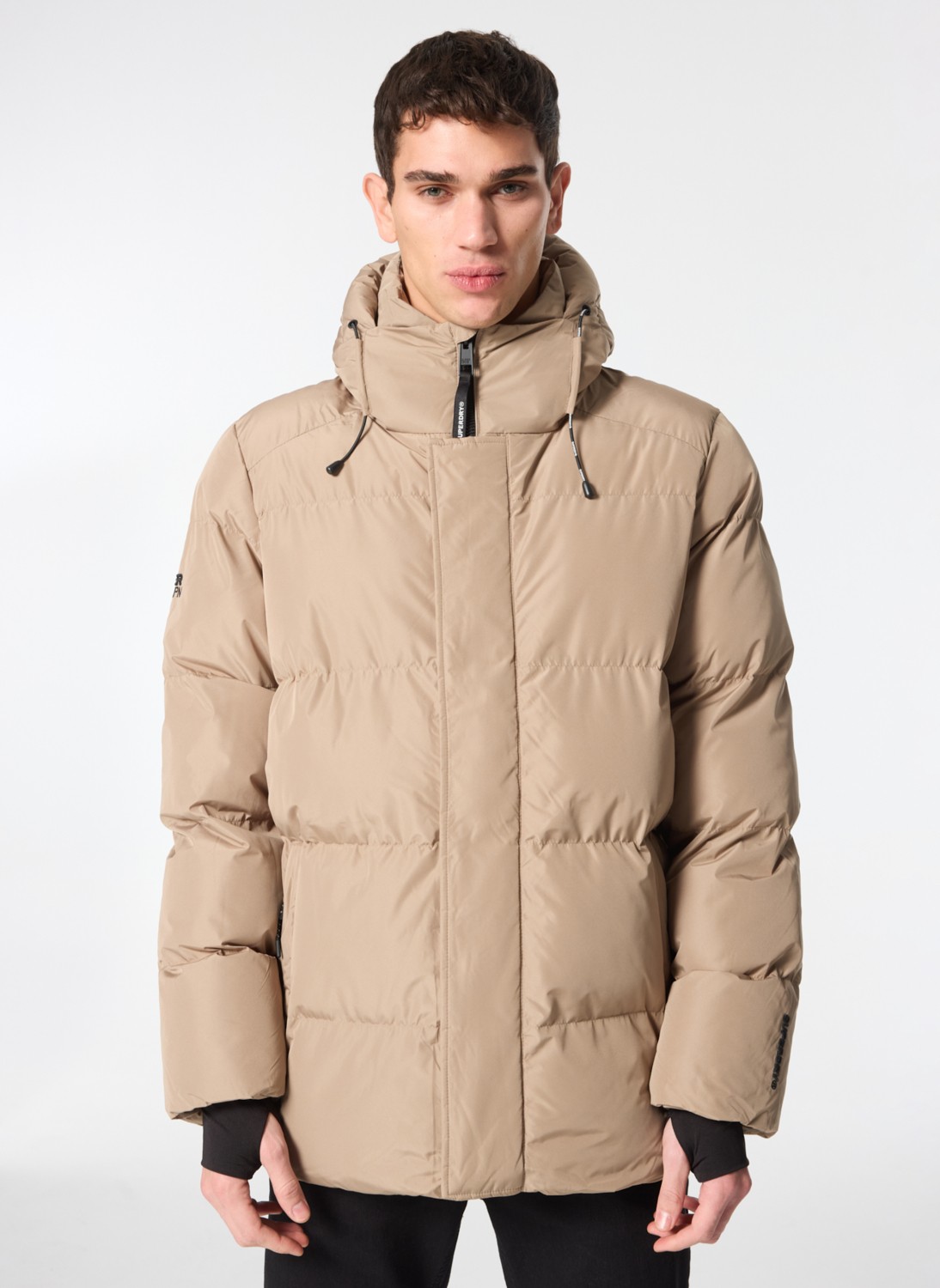 Superdry Kahve Erkek Mont M5011901A2WX_HOODED 5 Baffle Sports görsel 4