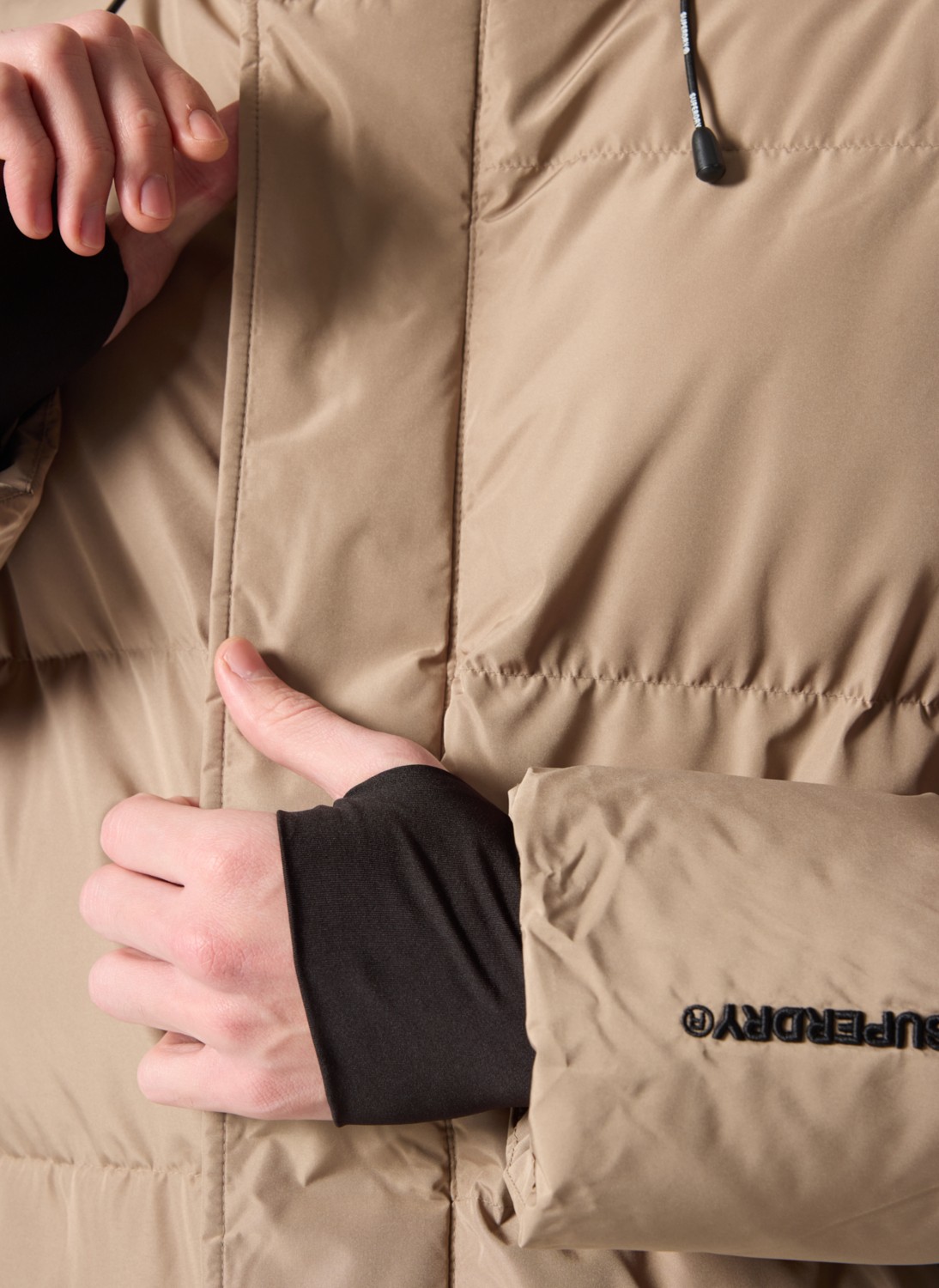 Superdry Kahve Erkek Mont M5011901A2WX_HOODED 5 Baffle Sports görsel 5