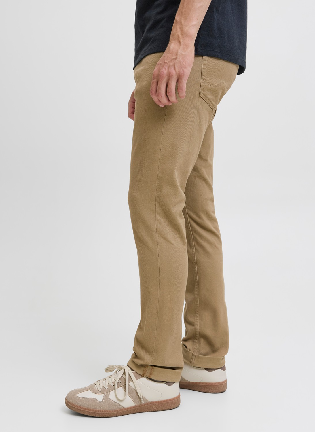 Jack & Jones Normal Bel Slim Fit Kahve Erkek Denim Pantolon 12279182_JPSTGLENN Orıgınal 014 görsel 2