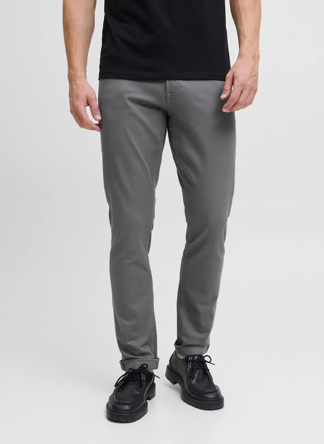 Jack & Jones Normal Bel Slim Fit Gri Erkek Denim Pantolon 12279182_JPSTGLENN Orıgınal 014 görsel 2