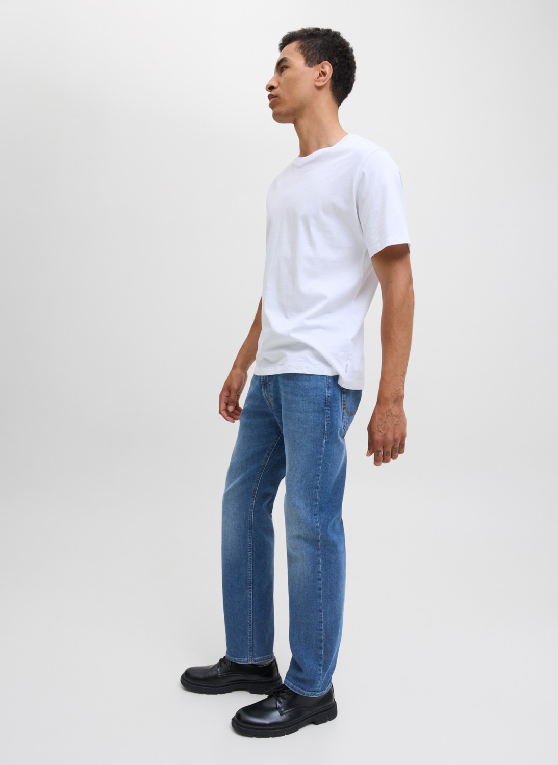 Jack & Jones Normal Bel Straight Mavi Erkek Denim Pantolon 12282669_JJICLARK Jjorıgınal Sq 223 görsel 2