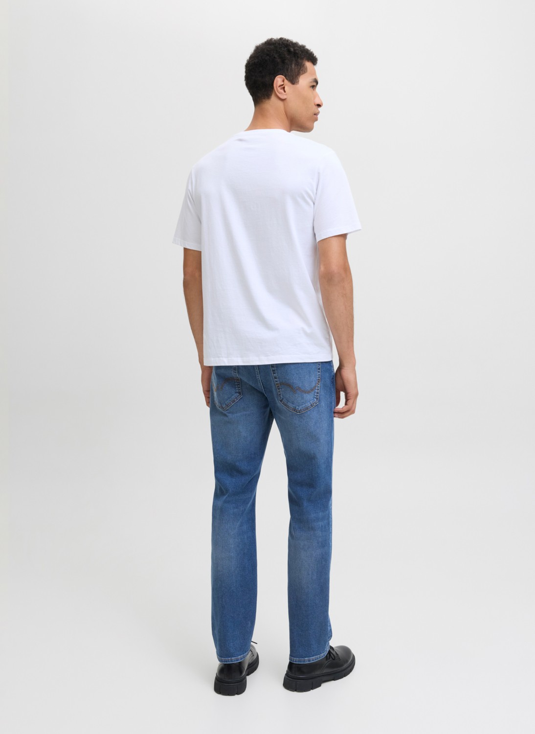 Jack & Jones Normal Bel Straight Mavi Erkek Denim Pantolon 12282669_JJICLARK Jjorıgınal Sq 223 görsel 4
