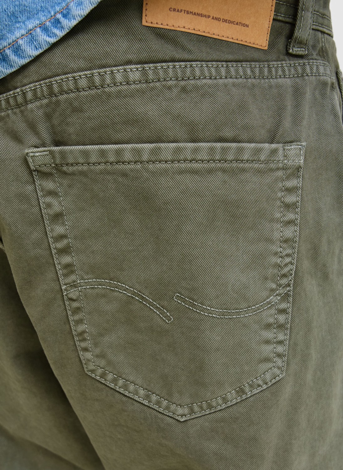 Jack & Jones Normal Bel Baggy Yeşil Erkek Denim Pantolon 12270838_JPSTALEX Jjorıgınal 017 St görsel 3