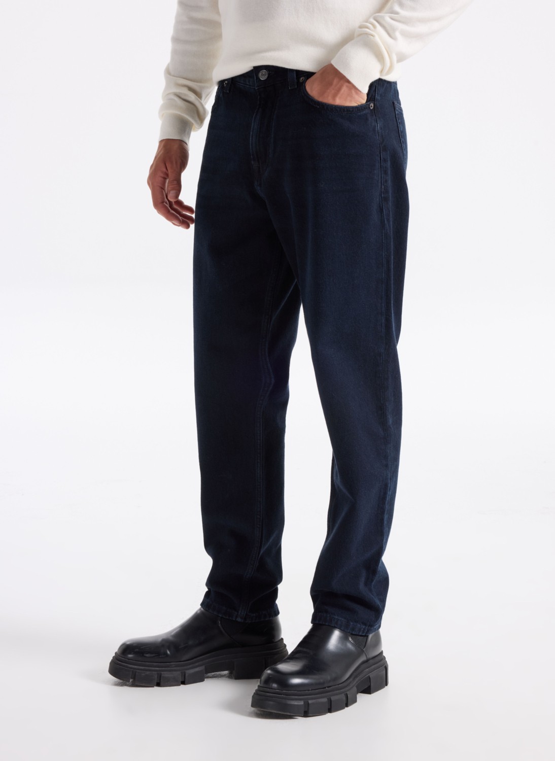 Tommy Hilfiger Normal Bel Normal Paça Normal Erkek Denim Pantolon MW0MW403571BR_TAPERED Harlem Rgd Wı görsel 3