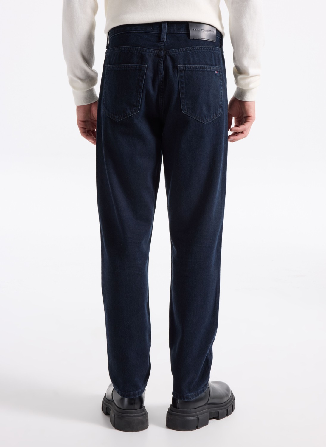 Tommy Hilfiger Normal Bel Normal Paça Normal Erkek Denim Pantolon MW0MW403571BR_TAPERED Harlem Rgd Wı görsel 5