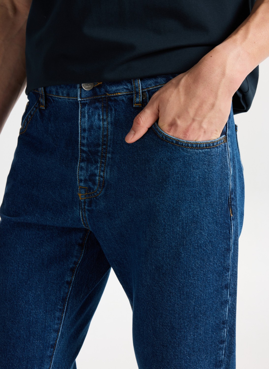 Mustang Yüksek Bel Tapered Fit Indigo Erkek Denim Pantolon Toledo TAPERED-1418 görsel 4