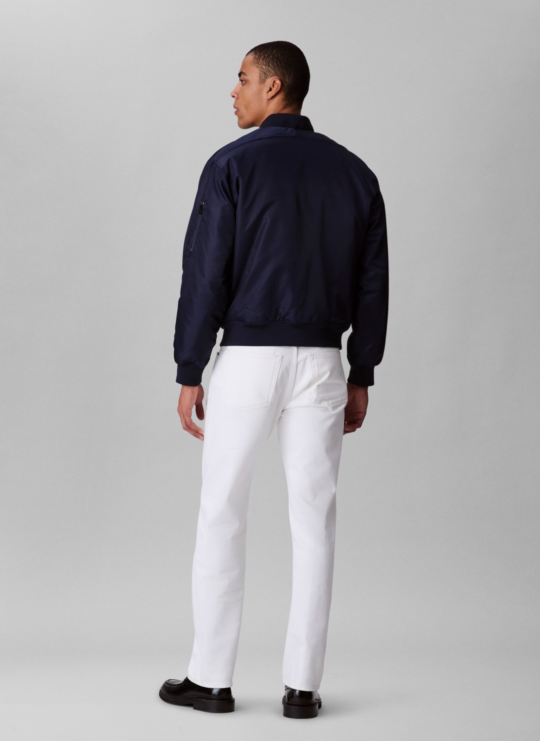 Calvin Klein Jeans Normal Bel Straight Beyaz Erkek Denim Pantolon LV04LB781GASN Stndrd Strght Chalk W görsel 5