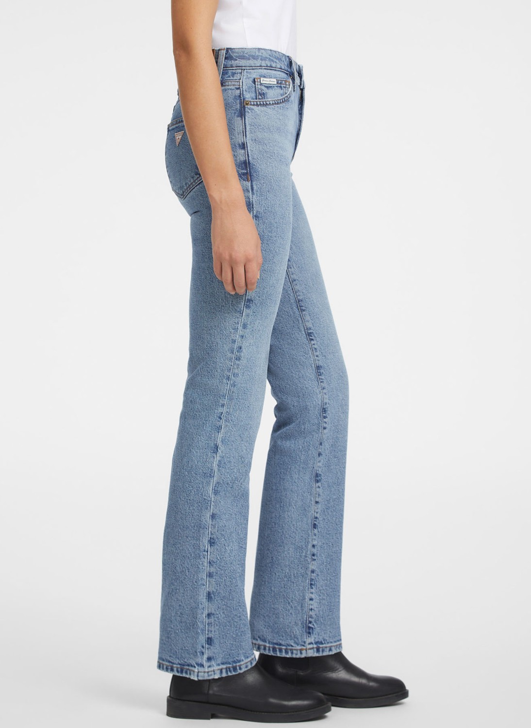 Guess Jeans Yüksek Bel Bootcut Paça Regular Fit Mavi Kadın Denim Pantolon Guess Jeans Kadın Regular Fit Jean görsel 3