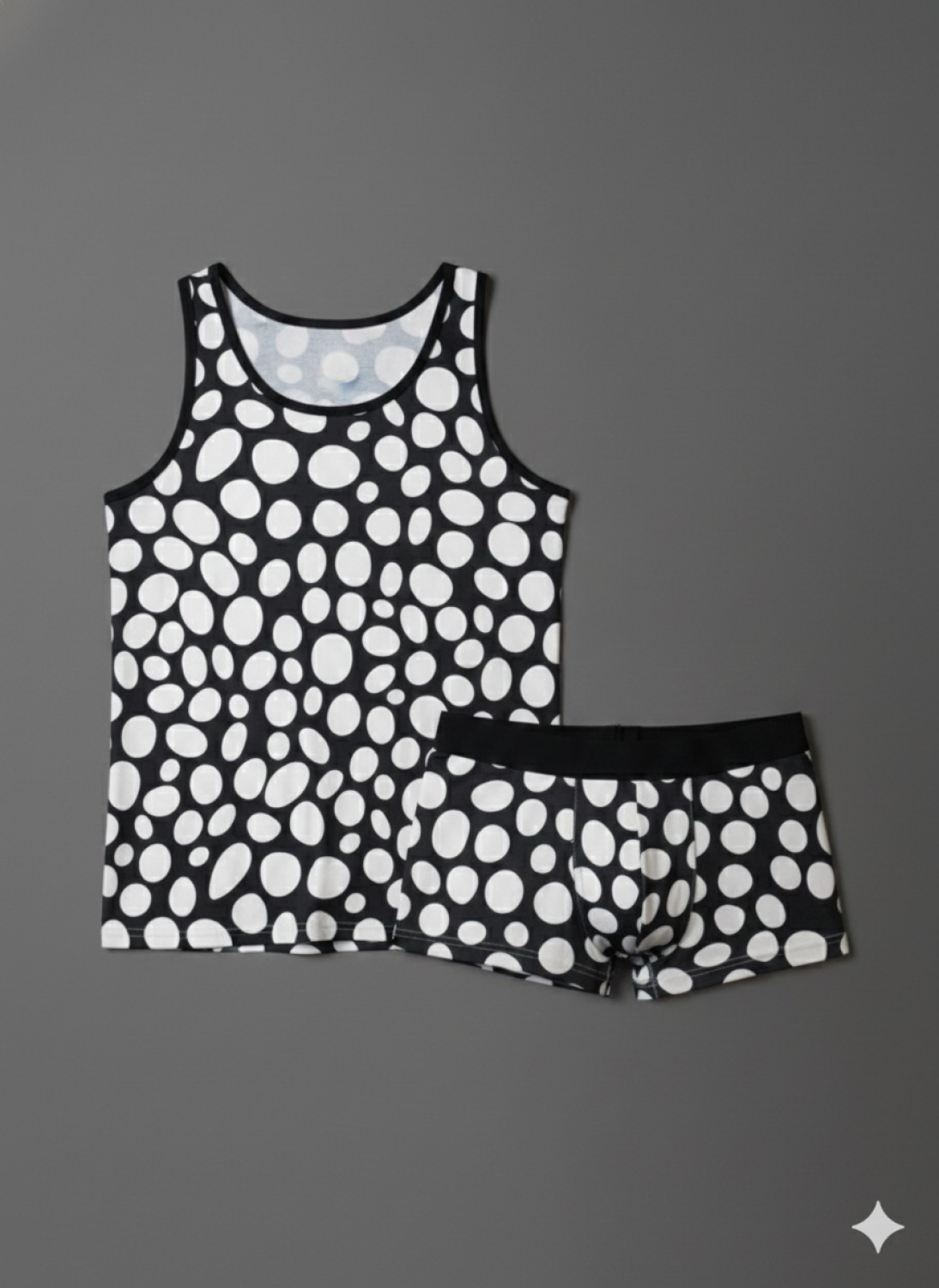 Marsilyan Erkek Desenli Tank Top Boxer Takımı görsel 4