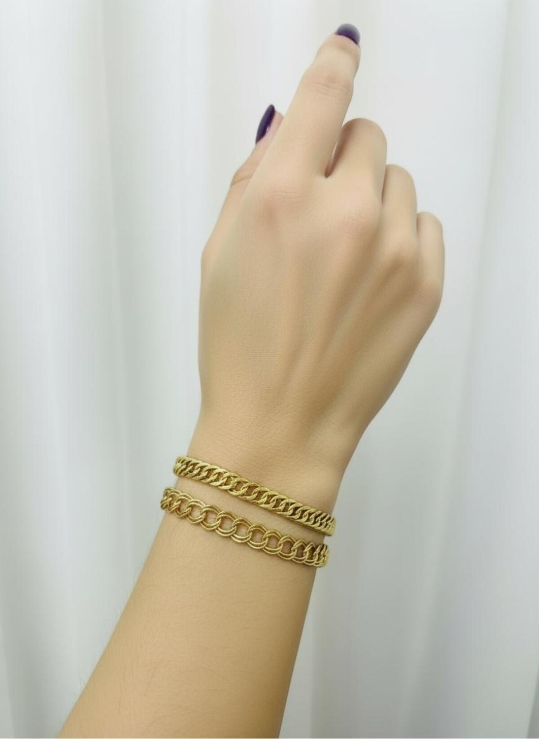 Kuyumcu Nurettin 8 gr (Gram) 2\\\'li Kunye Samanyolu & Dallas 22 Ayar Altın