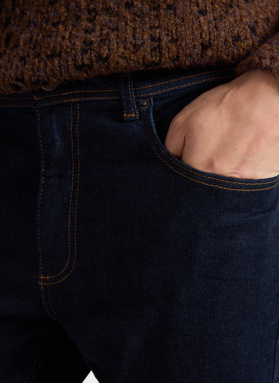 Mustang Normal Bel Straight Lacivert Erkek Denim Pantolon Washıngton Straıght-02 görsel 3