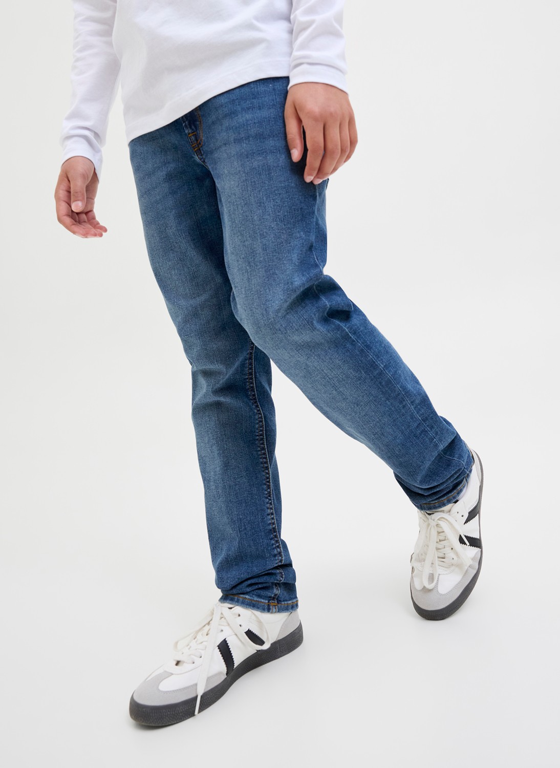 Jack & Jones Normal Bel Mavi Erkek Çocuk Denim Pantolon 12284345 görsel 2
