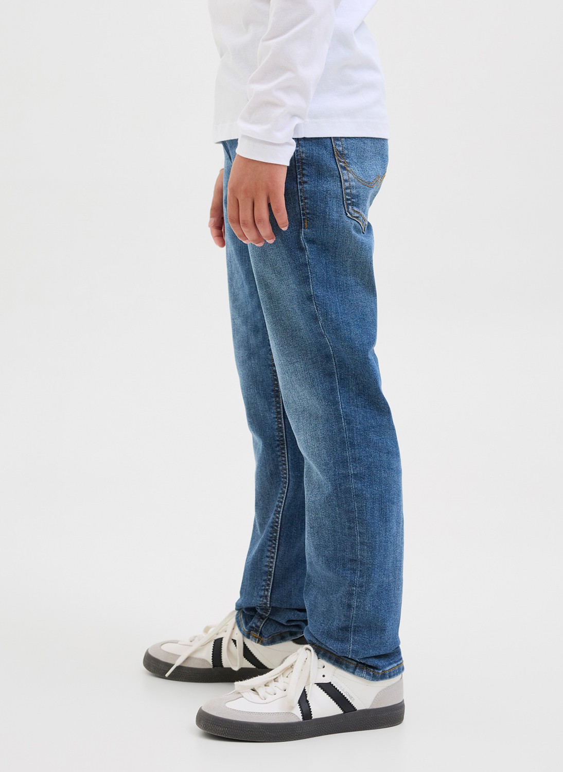 Jack & Jones Normal Bel Mavi Erkek Çocuk Denim Pantolon 12284345 görsel 3