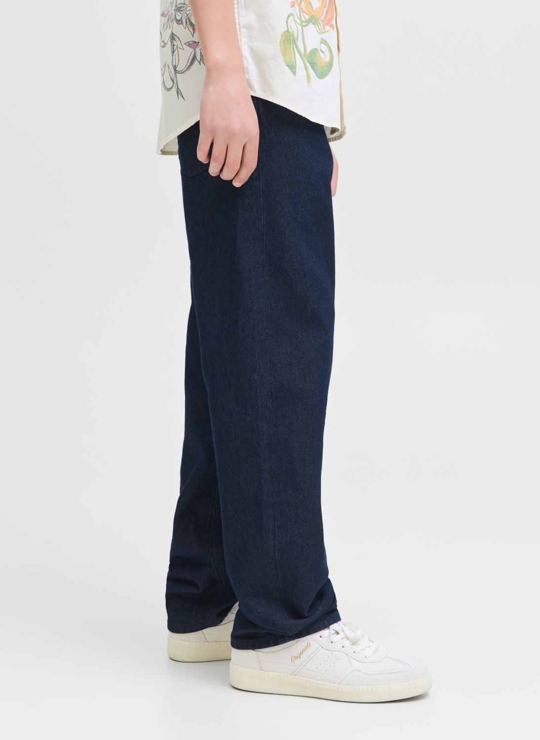 Jack & Jones Yüksek Bel Mavi Erkek Çocuk Denim Pantolon 12279143