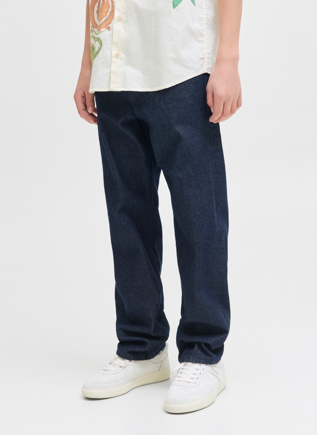 Jack & Jones Yüksek Bel Mavi Erkek Çocuk Denim Pantolon 12279143 görsel 3
