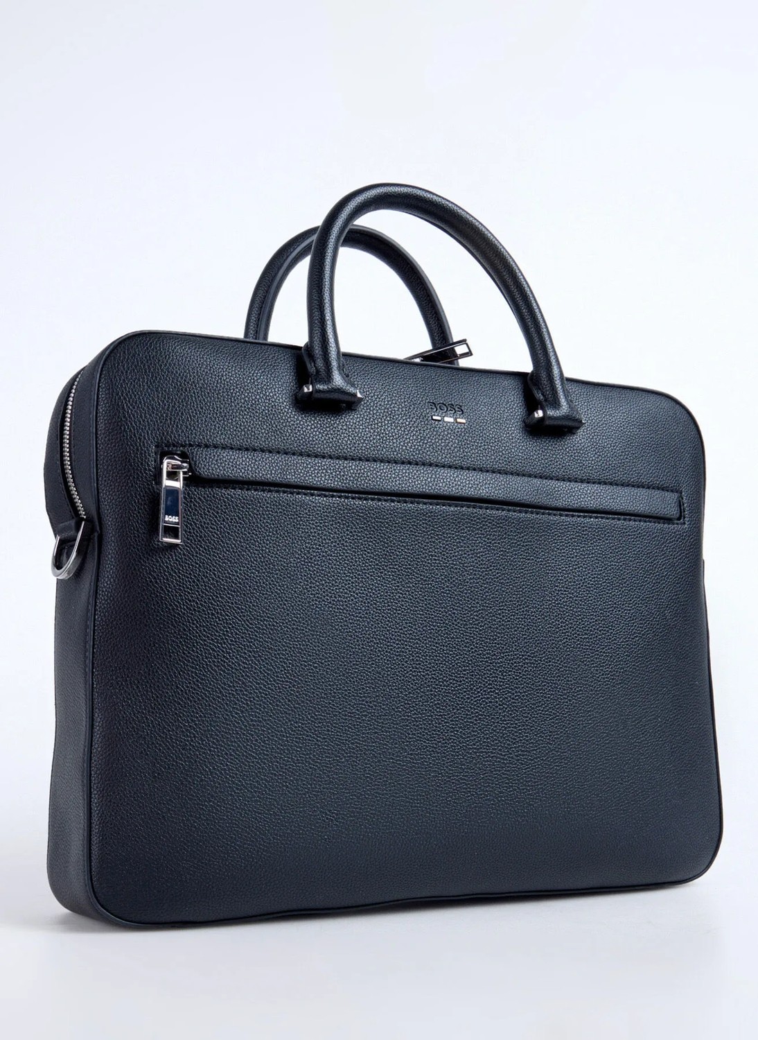 Boss %80 Geri Dönüştürülmüş Poliüretan, %20 Polyester Siyah Erkek Laptop Çantası Ray_s Doc Case N. 10263216 01 görsel 2