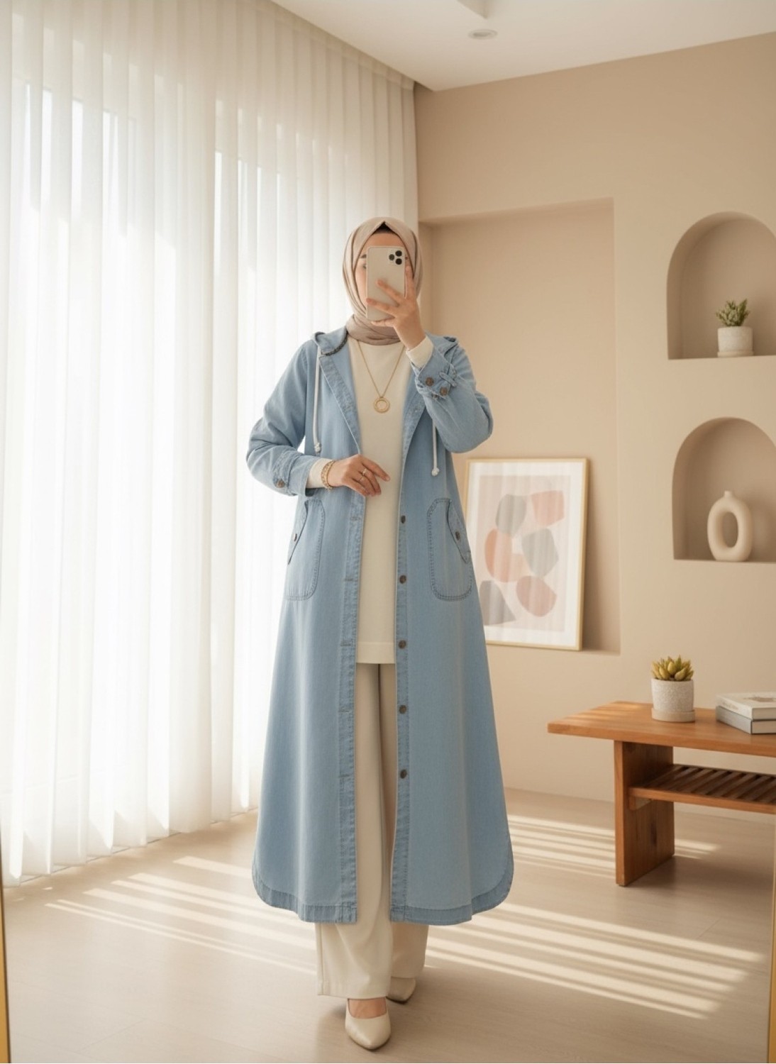 Moda Morfo Katlama Cep Kot Kap -Siyah