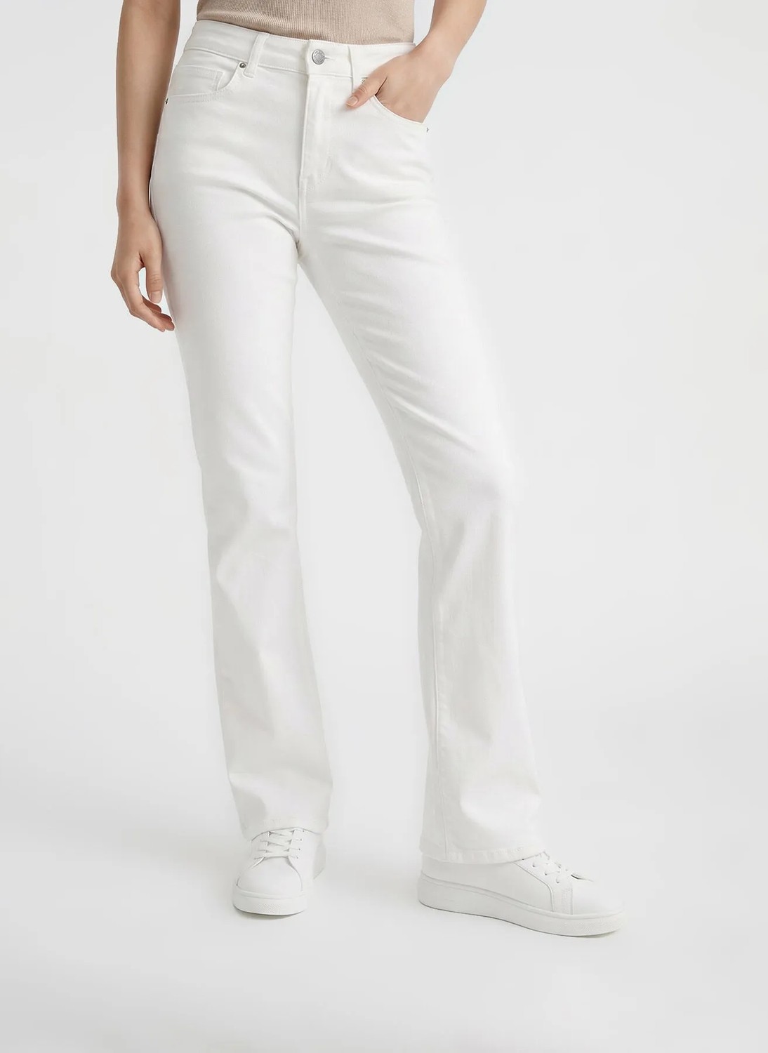 Limon Beyaz Kadın Denim Pantolon L6SL-PNT9057 görsel 3