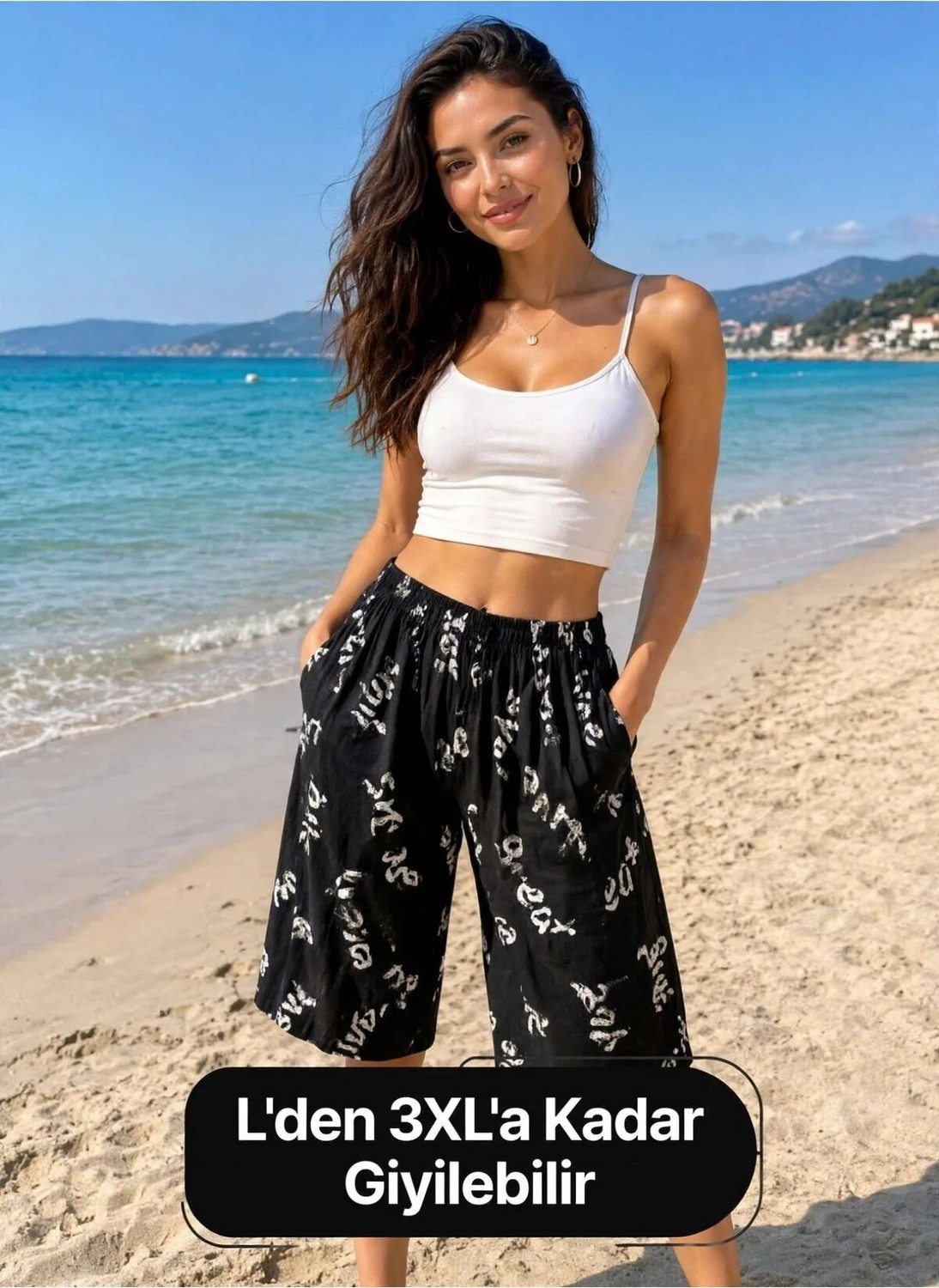 Arg Sort Etek Siyahlı Beyazlı 1 Adet Kaliteli Kulanışlı Beli Lastikli Güzel Şık