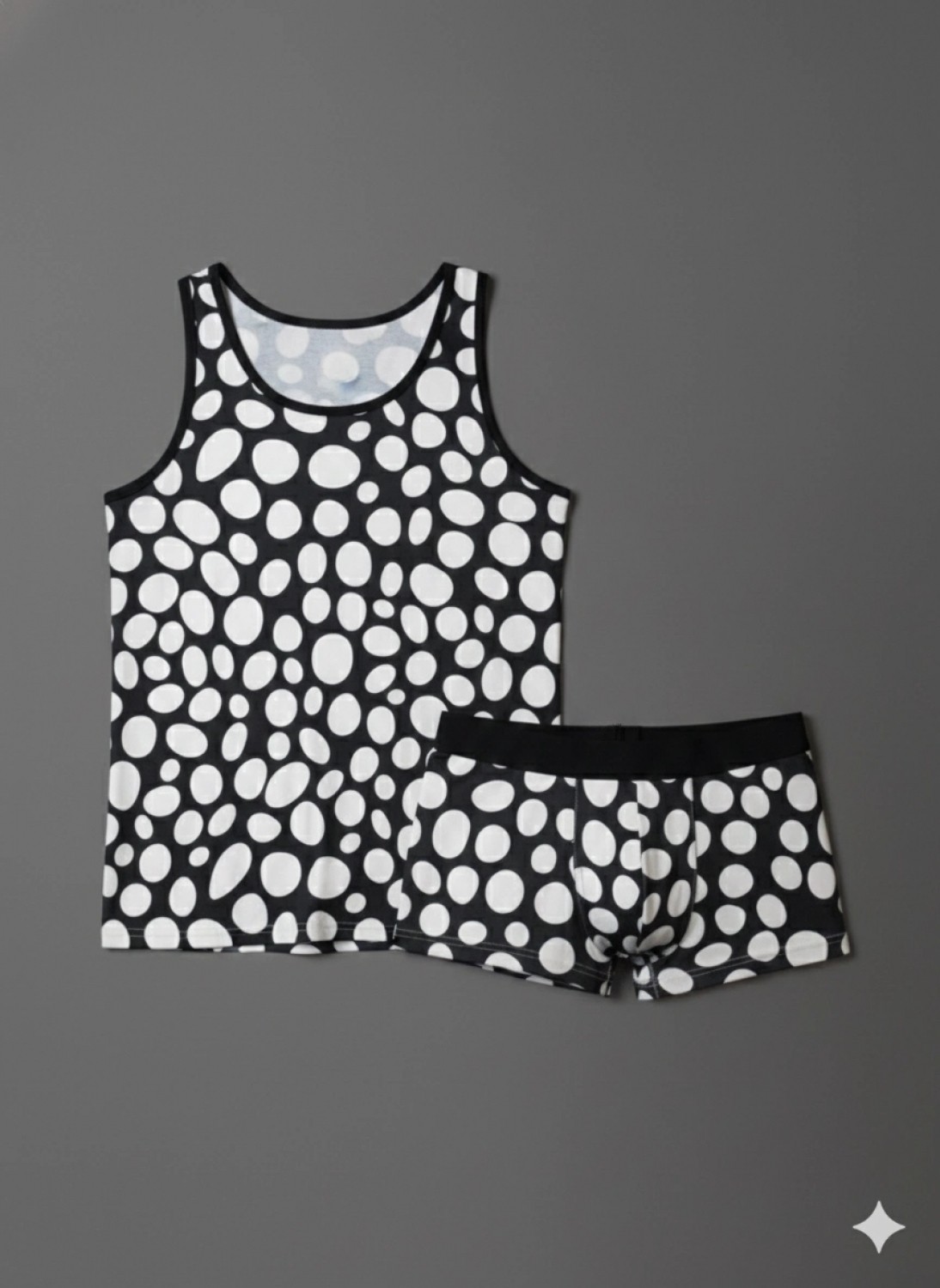 Hace Bazaar Erkek Desenli Tank Top Boxer Takımı görsel 3